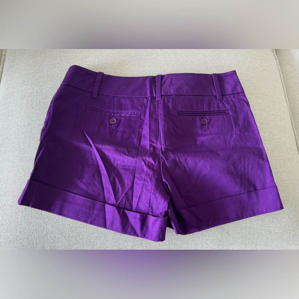 New York & Company Vibrant Purple Women's Shorts - Picture 2 of 2